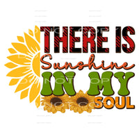 There Is Sunshine In My Soul #5372 Sublimation transfers -