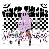 Thick Thighs And Spooky Vibes #6333 Sublimation transfers -