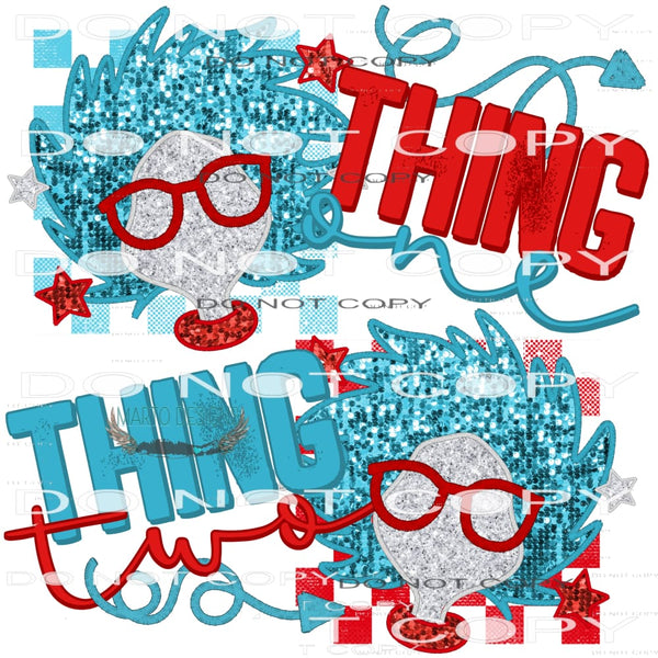 Thing 1 And Thing 2 #7505 Sublimation transfers - Heat