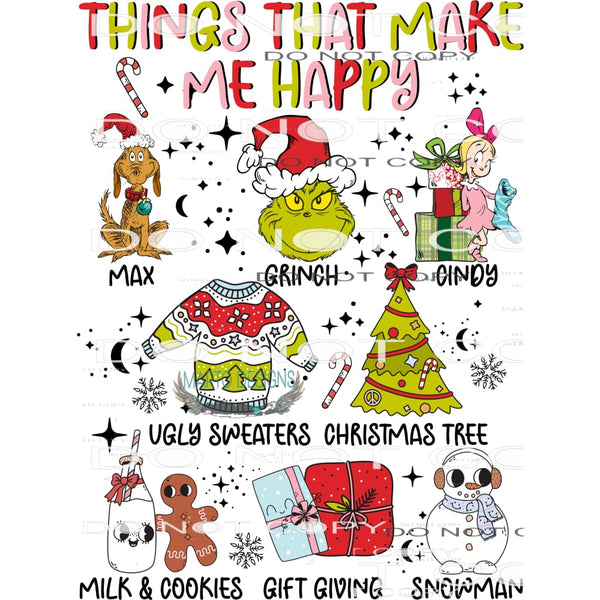 Things That Made Me Happy #7097 Sublimation transfers - Heat