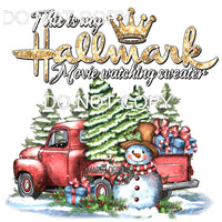 This Is My Hallmark Movie Watching Sweater #7775 Sublimation