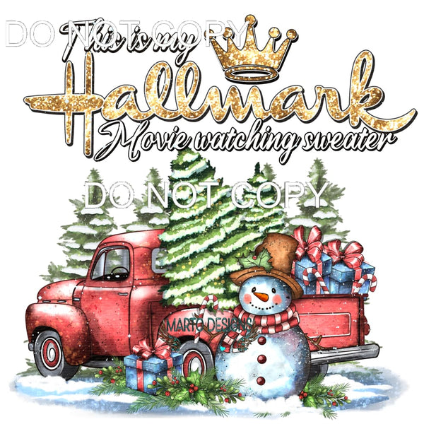 This Is My Hallmark Movie Watching Sweater #7775 Sublimation