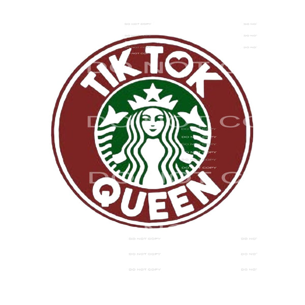 tik tok queen # 9081 Sublimation transfers - Heat Transfer