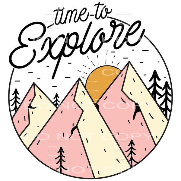 Time To Explore #5121 Sublimation transfers - Heat Transfer