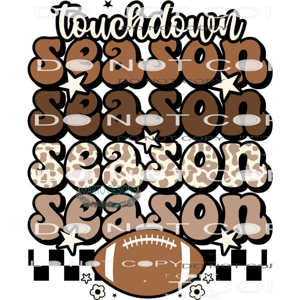 Touchdown Season #8558 Sublimation transfers - Heat Transfer