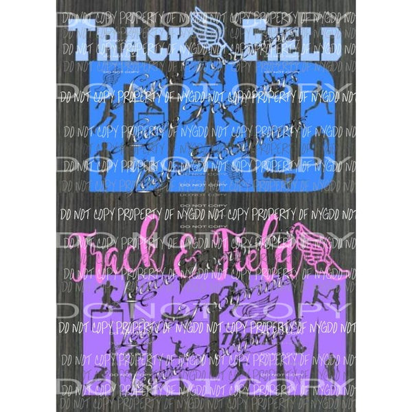 Track and field you choose school color sublimation transfer Heat Transfer