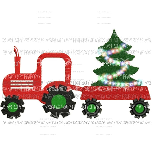 Tractor and tree Sublimation transfers Heat Transfer