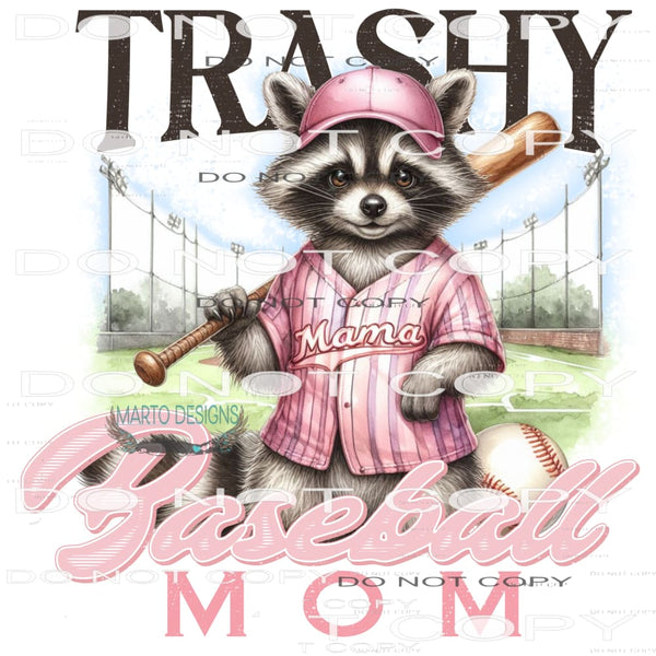 Trashy Baseball Mom #10303 Sublimation transfers - Heat