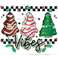 Tree Cake Vibes #8424 Sublimation transfers - Heat Transfer