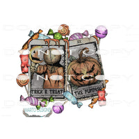 Trick Or Treat #5862 Sublimation transfers - Heat Transfer