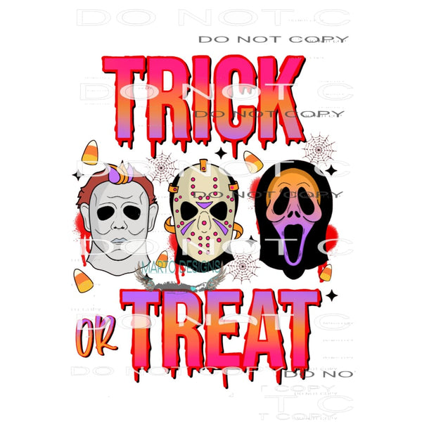 Trick Or Treat #6580 Sublimation transfers - Heat Transfer