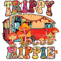 Trippy Hippy #4726 Sublimation transfers - Heat Transfer