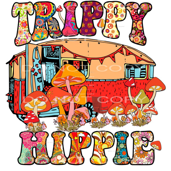 Trippy Hippy #4726 Sublimation transfers - Heat Transfer
