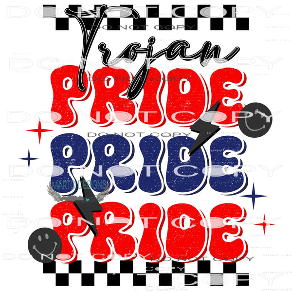 Trojans Pride #10313 Sublimation transfers - Heat Transfer