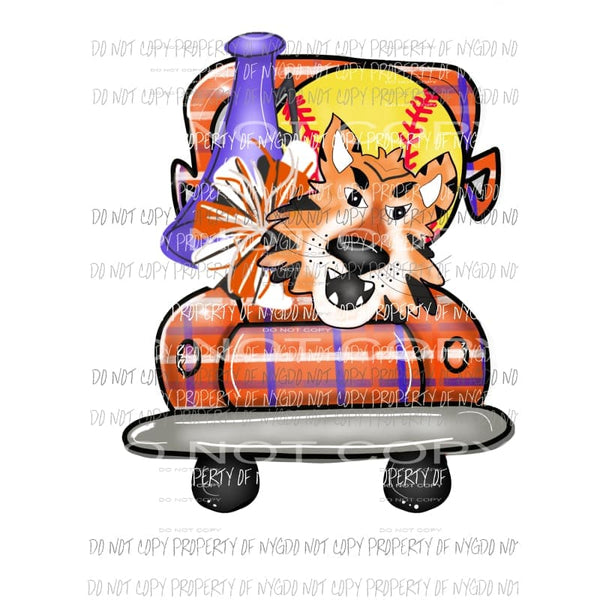 Truck softball tigers Sublimation transfers Heat Transfer