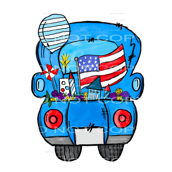 Truck USA #5511 Sublimation transfers - Heat Transfer
