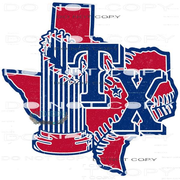 TX Baseball #8404 Sublimation transfers - Heat Transfer