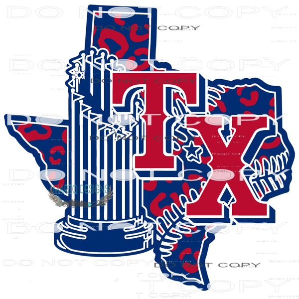 TX Baseball #8406 Sublimation transfers - Heat Transfer
