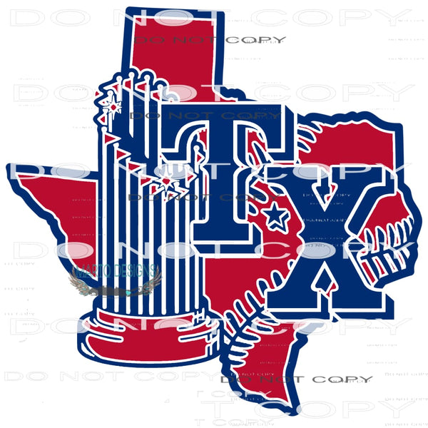 TX Baseball #8407 Sublimation transfers - Heat Transfer