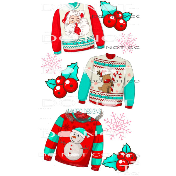 Ugly Sweater Sleeve #6998 Sublimation transfers - Heat