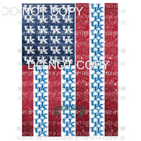 UK kentucky Flag Sublimation transfers Heat Transfer