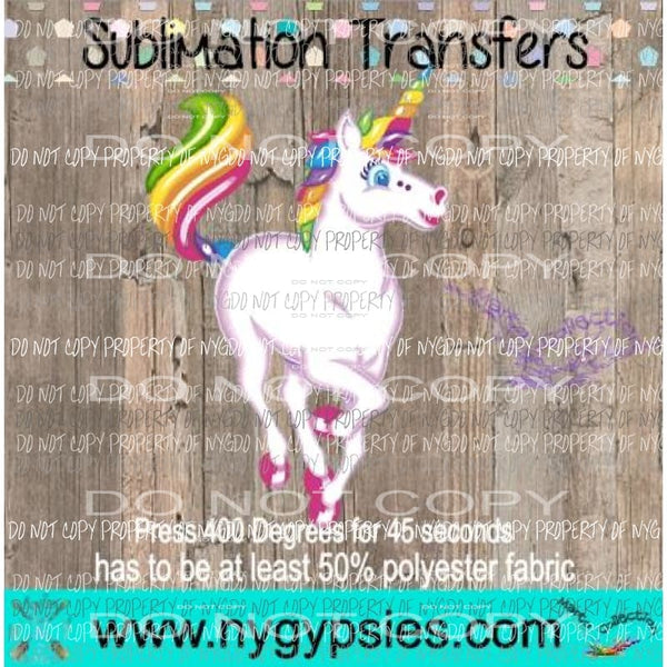 Unicorn 3 sublimation transfer Heat Transfer