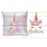 Unicorn Personalized with name sublimation transfers