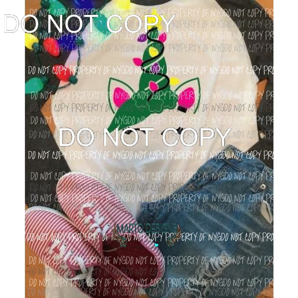 Unicorn Tree 1 Adult size sublimation Tranfer