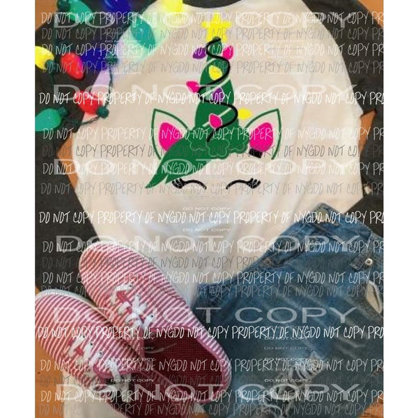 Unicorn Tree 1 Child size sublimation Tranfer