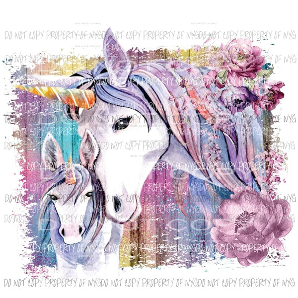 unicorns Sublimation transfers Heat Transfer