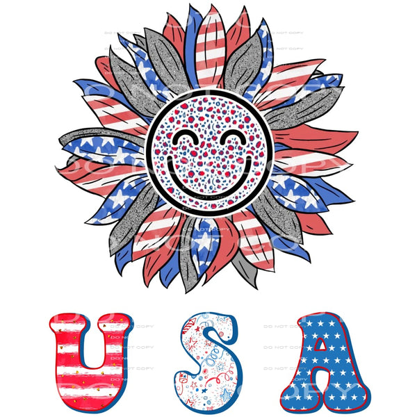 USA #4985 Sublimation transfers - Heat Transfer Graphic Tee