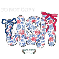 USA # 6 Sublimation transfers - Heat Transfer Graphic Tee