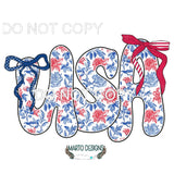 USA # 6 Sublimation transfers - Heat Transfer Graphic Tee