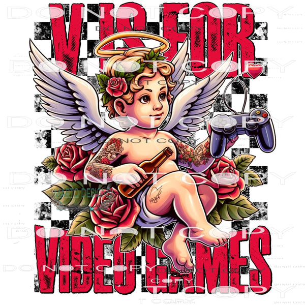 V Is For Video Games #8795 Sublimation transfers - Heat