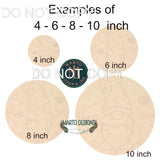 Valentine Gnome Round # 001 Wood Laser Blank | DIY Craft