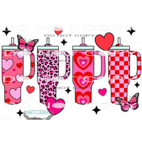 Valentine Stanley Cups #9510 Sublimation transfers - Heat