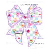 Valentines Bow #11202 Sublimation transfer - Heat Transfer