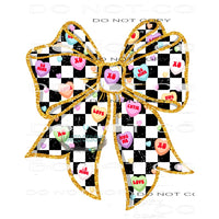 Valentines Bow #11203 Sublimation transfer - Heat Transfer