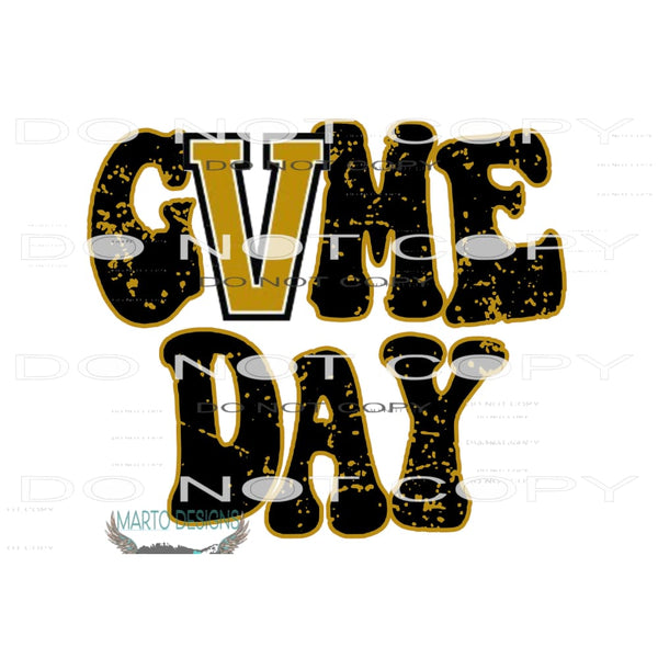 Vanderbilt Game Day #10974 Sublimation transfer - Heat