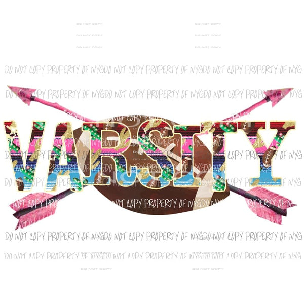 Varsity football Sublimation transfers Heat Transfer