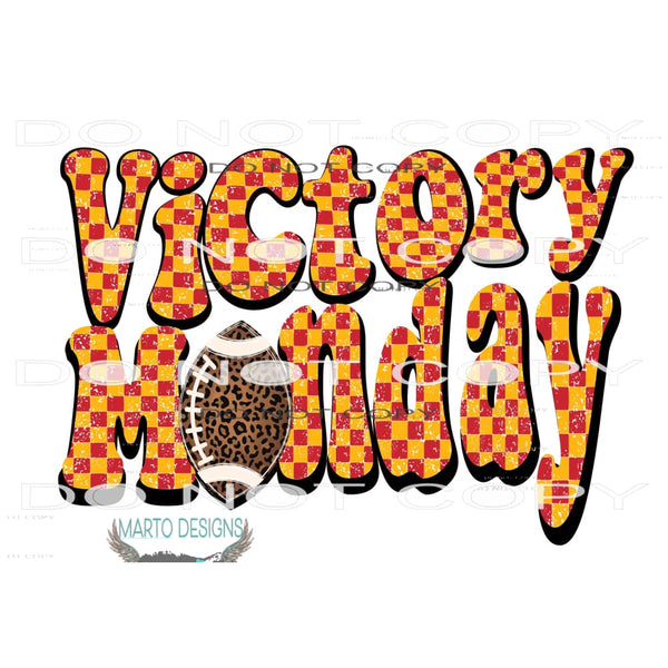 victory monday Chiefs Sublimation transfers - Heat Transfer