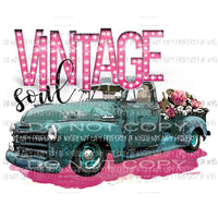 Vintage soul truck Sublimation transfers Heat Transfer