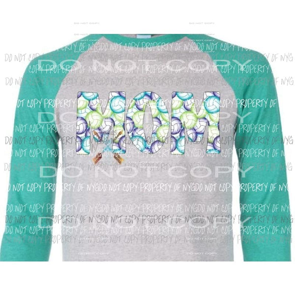 Volleyball mom sublimation transfer comes with cap size Heat Transfer