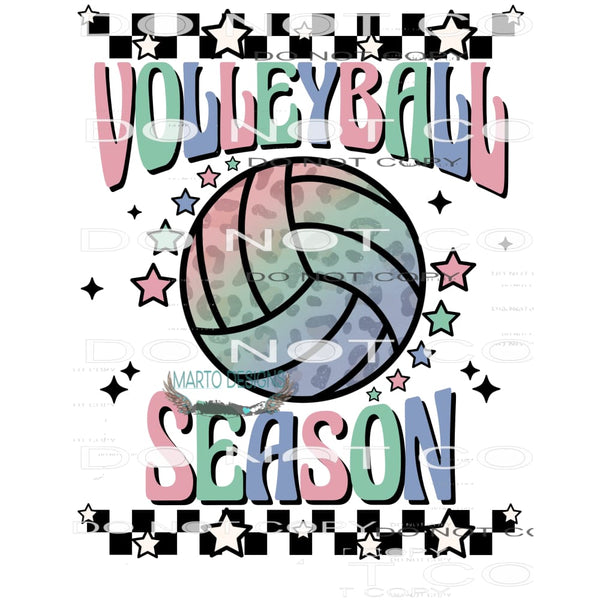Volleyball Season #9393 Sublimation transfers - Heat