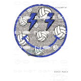 Volleyball Smiley #10203 Sublimation transfers - Heat