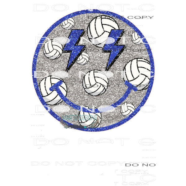Volleyball Smiley #10203 Sublimation transfers - Heat