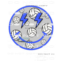 Volleyball Smiley #10204 Sublimation transfers - Heat