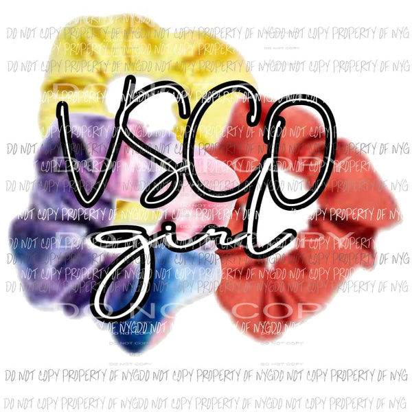 VSCO girl 2 scrunchies Sublimation transfers Heat Transfer