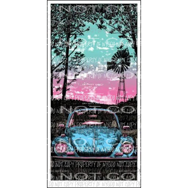 VW bug windmill Sublimation transfers Heat Transfer
