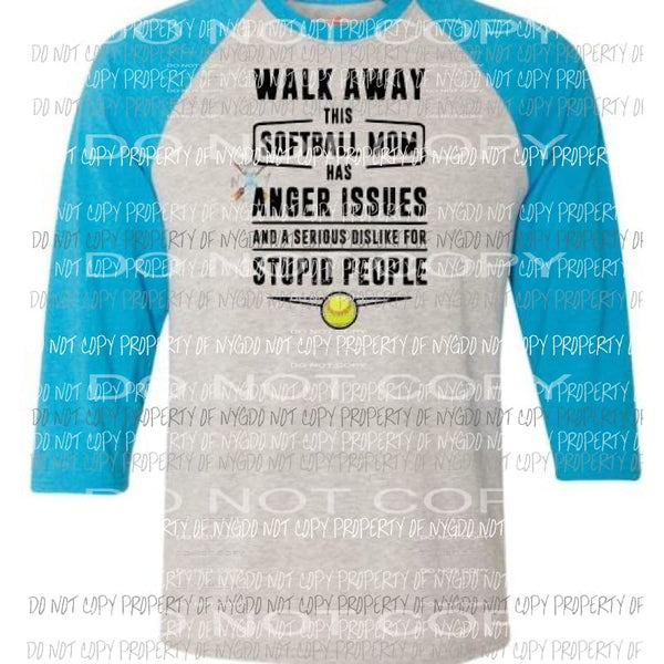 walk away baseball mom sublimation transfer Heat Transfer
